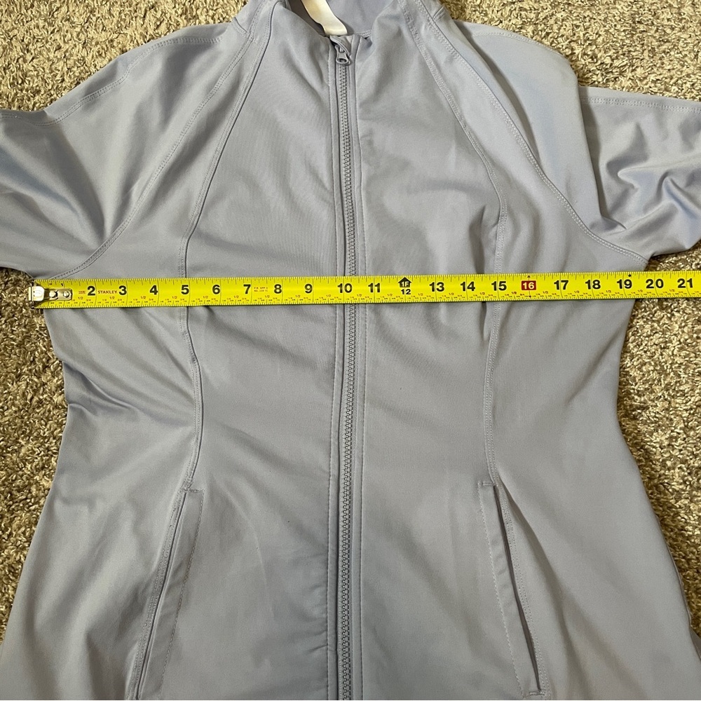 Yogalicious | Women’s Athletic Zip-Up Jacket | Lavender/Periwinkle - Picture 6 of 7